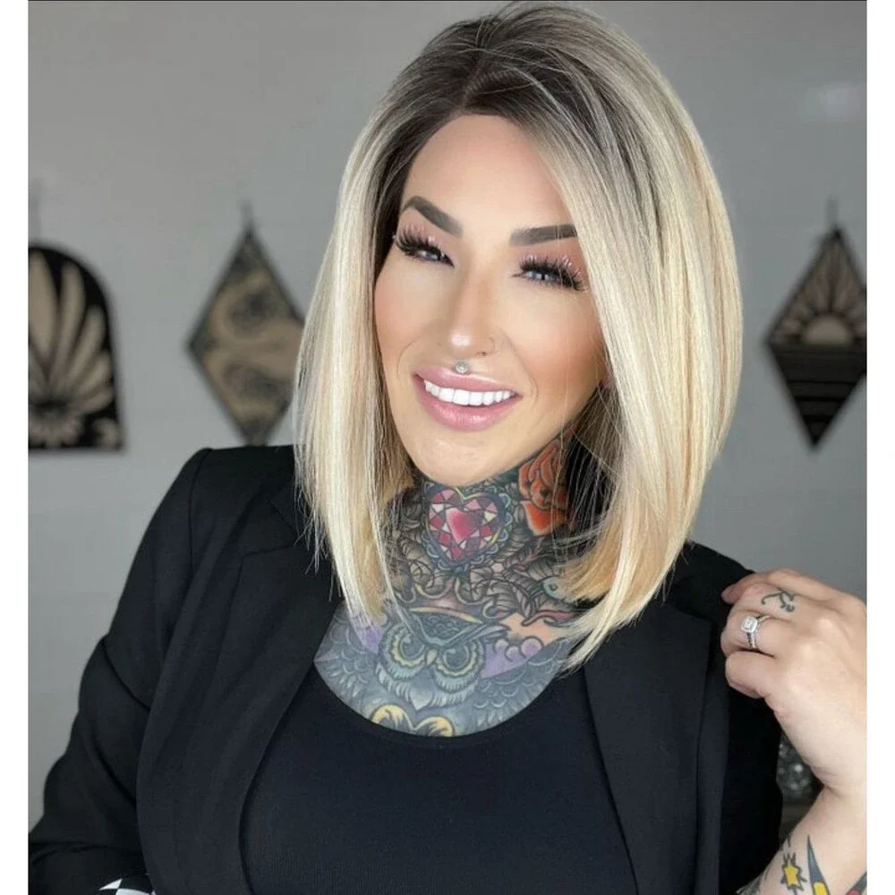 Rebel Gypsy “Graveyard” wig free parting Human hair blend